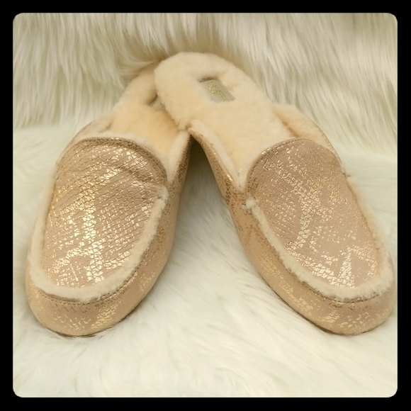 ugg lane metallic snake loafer